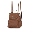 Major Backpack - Women's Backpacks - Organizer Backpacks - Vegan Leather Backpacks - Multiple Pockets and Compartments - pecan flowers 