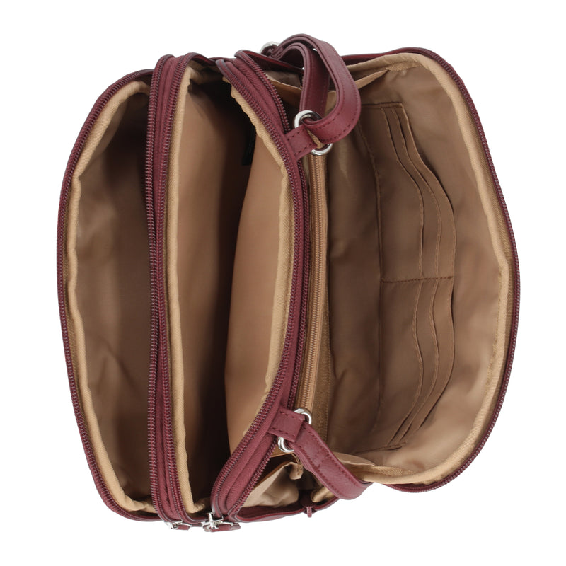 Zippy Triple Compartment Crossbody Bag