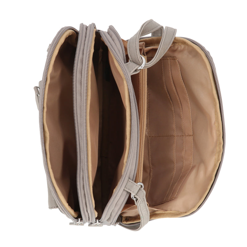 Zippy Triple Compartment Crossbody Bag