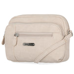 Mini Dynamic Crossbody Bag - Women's Crossbody Bags - MultiSac Handbags - Organizer Bags - Multiple Pockets -  cream