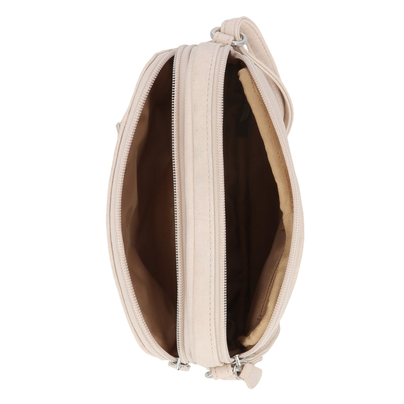 Mini Dynamic Crossbody Bag - Women's Crossbody Bags - MultiSac Handbags - Organizer Bags - Multiple Pockets -  cream