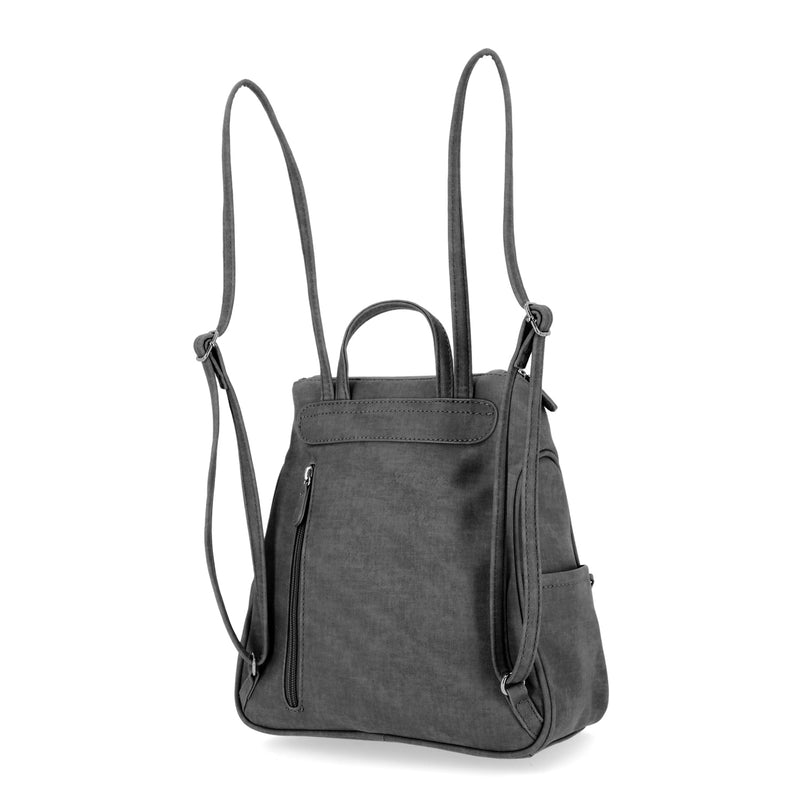 Major Backpack - Women's Backpacks - Organizer Backpacks - Vegan Leather Backpacks - Multiple Pockets and Compartments -  black heirloom