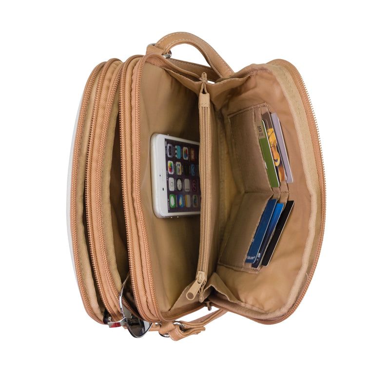 North South Zip Around Crossbody Bag 🧼 – MultiSac Handbags