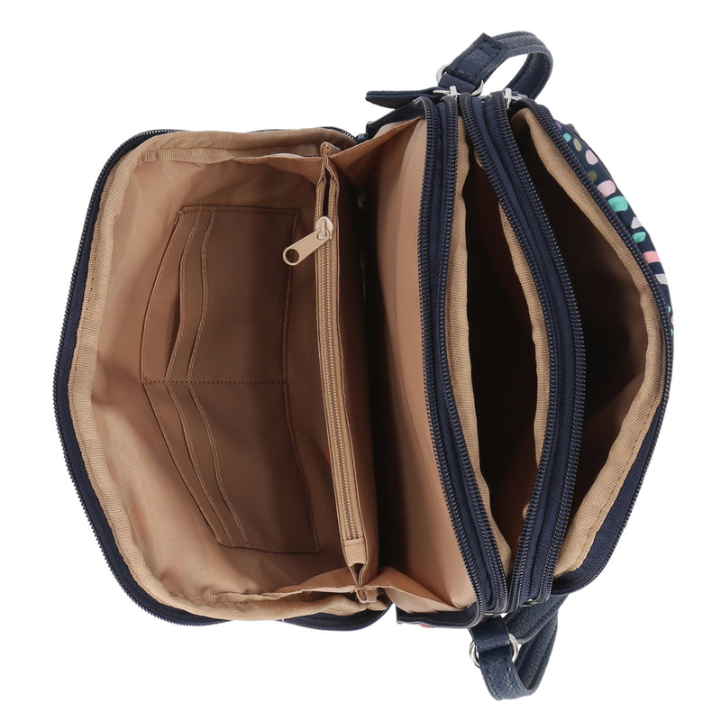 Women's Multisac Zippy Crossbody Bag, Brt Blue