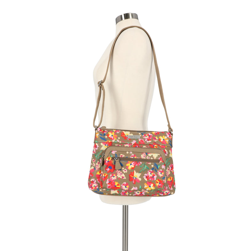 Multisac Multi Compartment Zippy Crossbody Bag Margate Floral New With Tag