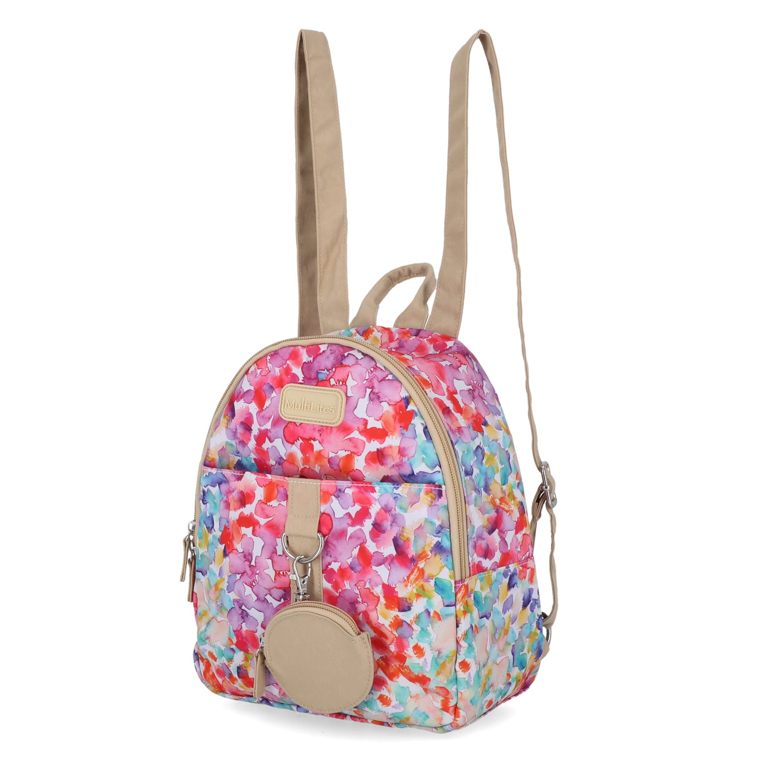MultiSac Women's Backpack Bag Purse Floral