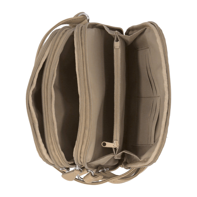 North South Zip Around Crossbody Bag – MultiSac Handbags