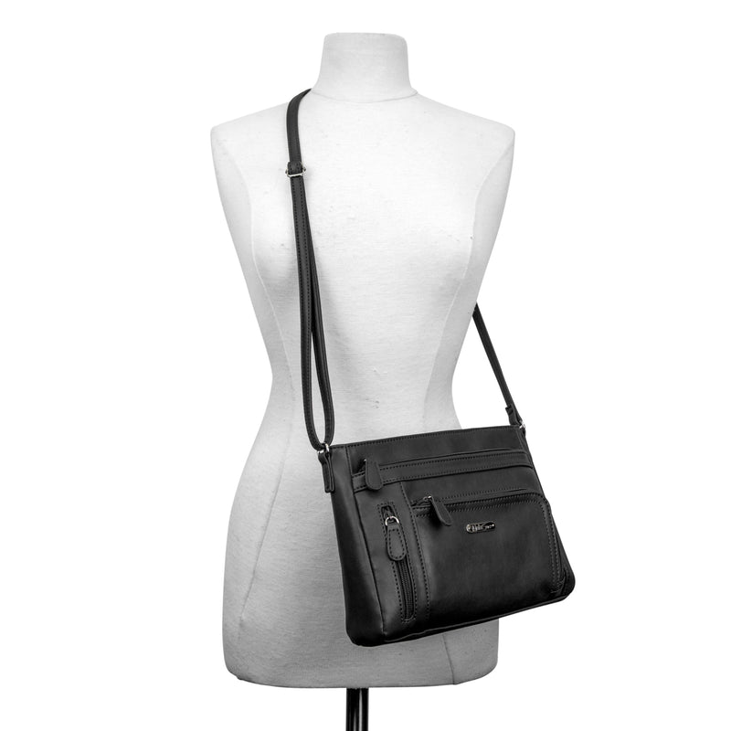 Women’s nappa leather shoulder flap cross body bag – PRK