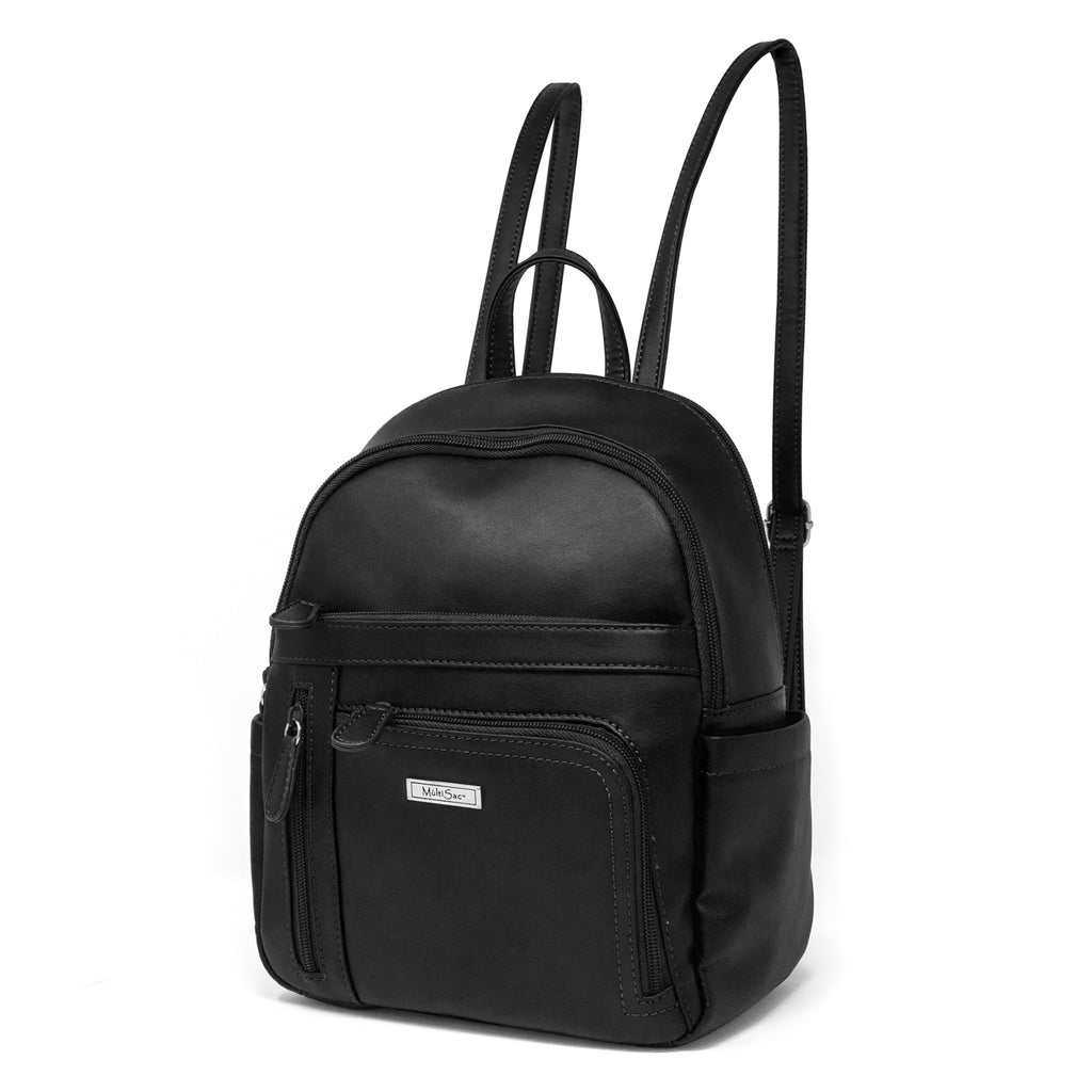 MultiSac Ladies Shoulder Bag Backpack Purse Brown Black Travel Multi Sac